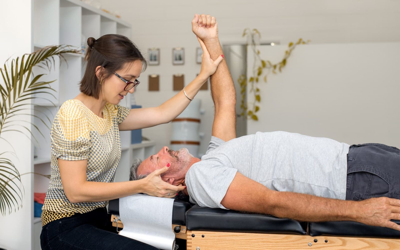 senior man having chiropractic adjustment 2023 11 27 04 58 16 utc