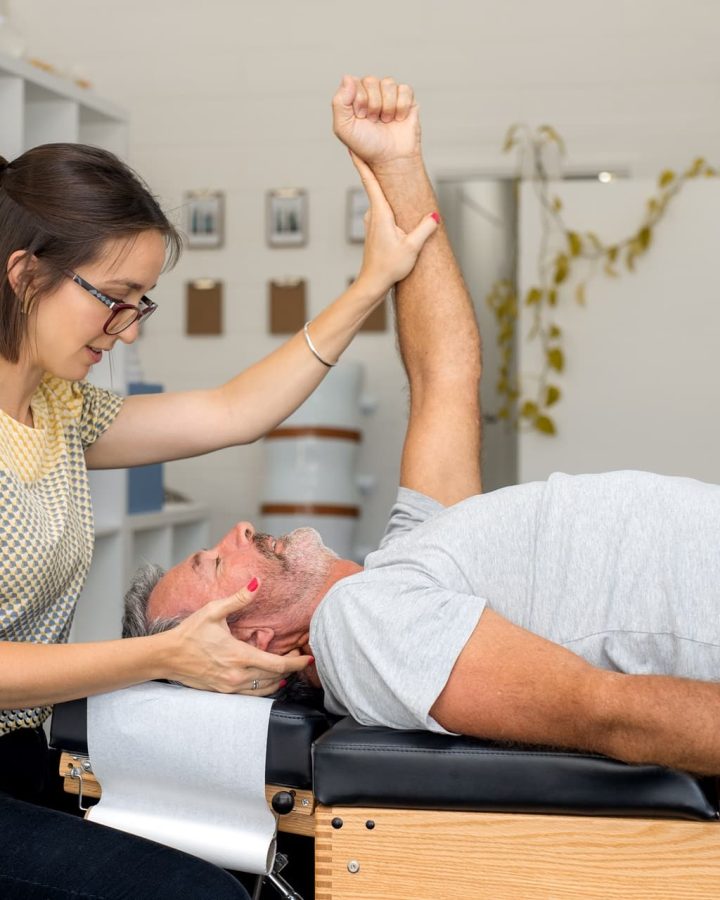 senior man having chiropractic adjustment 2023 11 27 04 58 16 utc