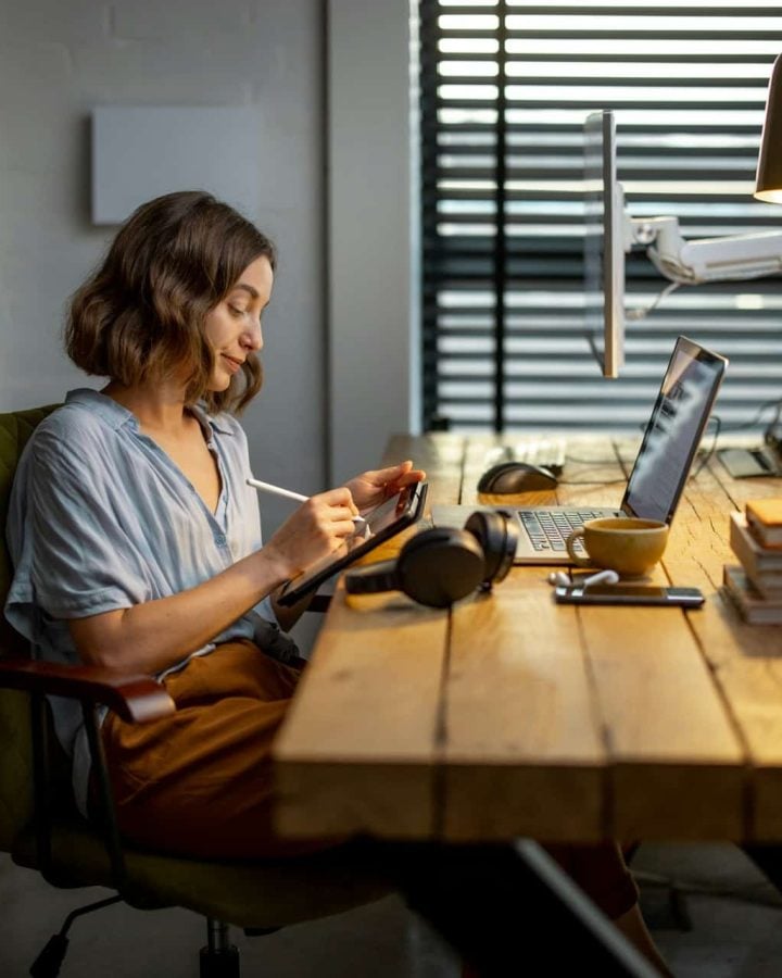 woman sitting