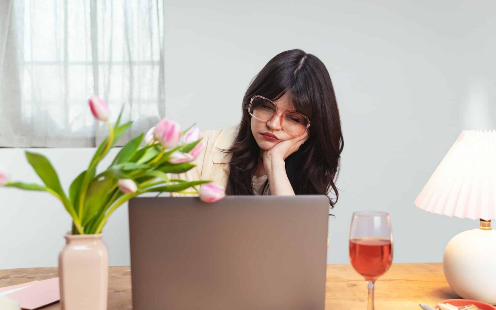 woman working