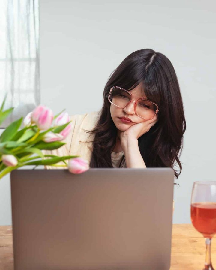 woman working